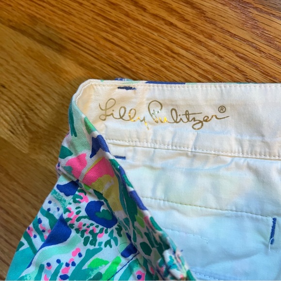 Lilly Pulitzer the Jayne short in beckon blue print size 00 - Picture 5 of 6